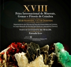 XVIII FEIRA INTERNACIONAL DE MINERAIS, GEMAS E FÓSSEIS DE COIMBRA
